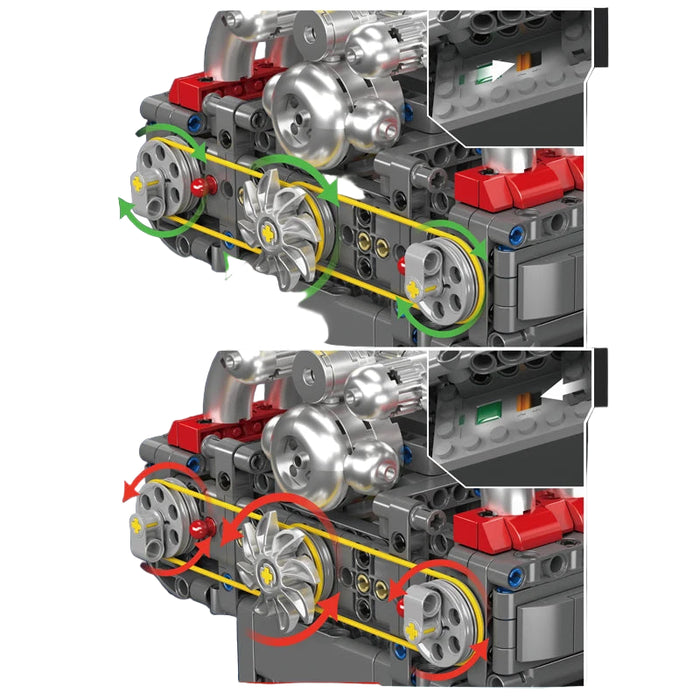 Mould King 10193 Boxer-Motor Bausteine (609 Stück)