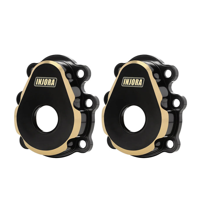 INJORA 31g Outer Portal Housing Axle Covers for FMS FCX10 1/10 (Messing)