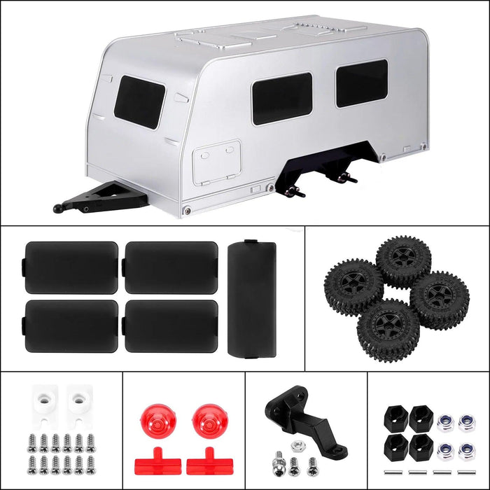 INJORA 1/18 Travel Camper Trailer w/ Hitch