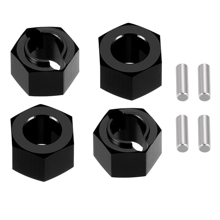 4PCS 7mm Hex Wheel Hub Adapters for Losi Mini-B 1/16, Mini-T 1/18 (Aluminium)