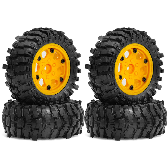 4PCS 1.9" 88x36mm 1/12 Crawler Wheels Set (Plastic, Rubber)
