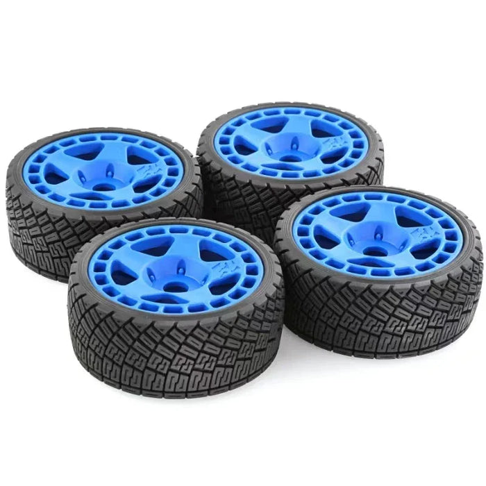 4PCS 100x40mm 1/8 1/7 Touring Drift Wheels Set (Plastic, Rubber)