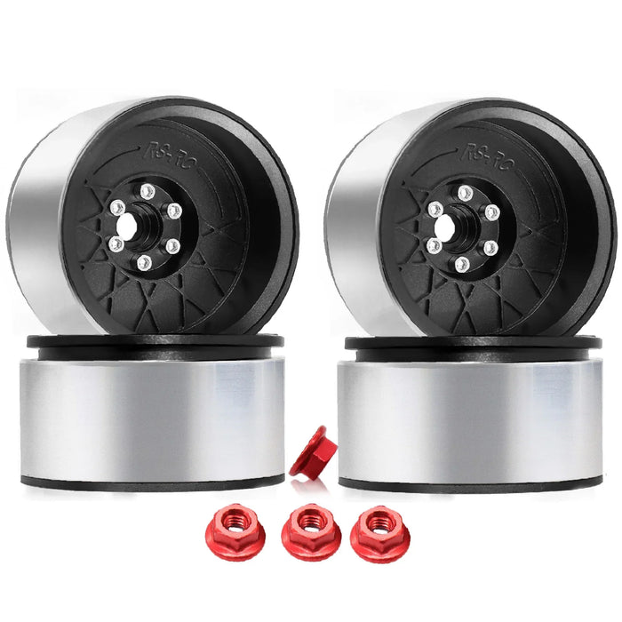 4PCS 2.2" 63x33mm 1/10 Crawler Beadlock Wheels (Metaal)