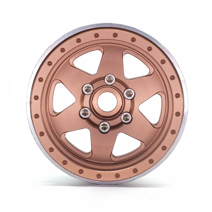 4PCS 1.9" 56x24mm 1/10 Crawler Beadlock Wheels Set (Metal)