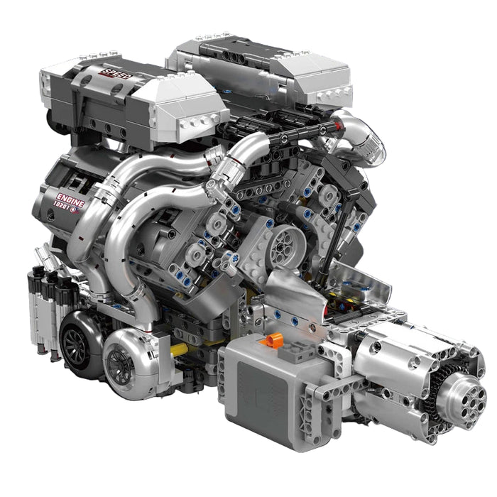 Mould King 10201 Moteur W16 + Transmission Blocs de Construction (2024 Stukken)