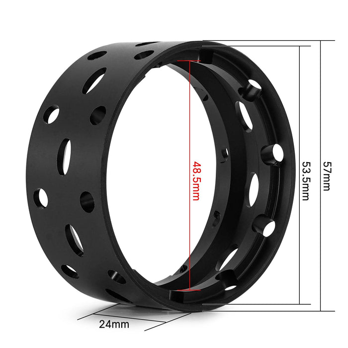 INJORA 1.9" 57x24mm 1/10 Inner Beadlock Rings Fit Wheel Rim
