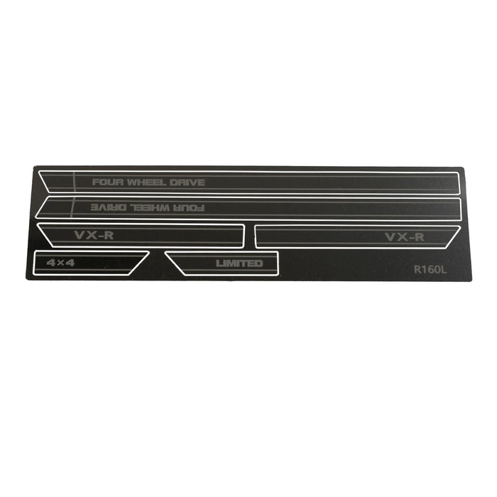 RCDream Protective Side Skirt Sheet for FMS FCX10 LC80 1/10 (RVS)