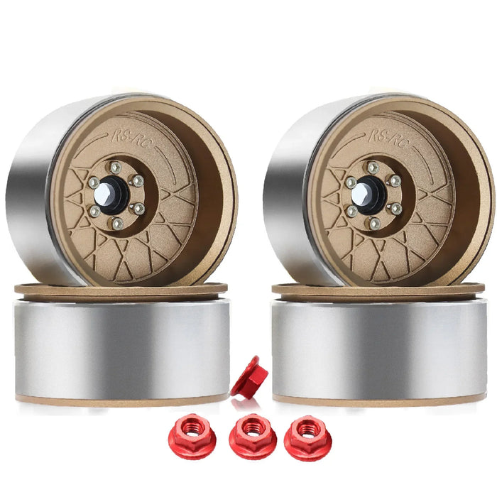 4PCS 2.2" 63x33mm 1/10 Crawler Beadlock Wheels (Metaal)