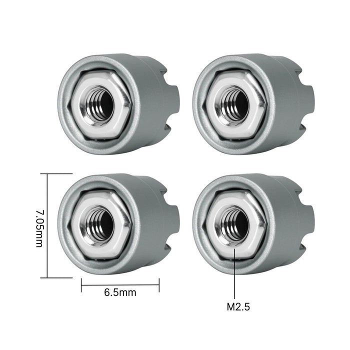 INJORA M2 M2.5 Wheel Lock Nuts with Aluminium Cap 1/24 1/18