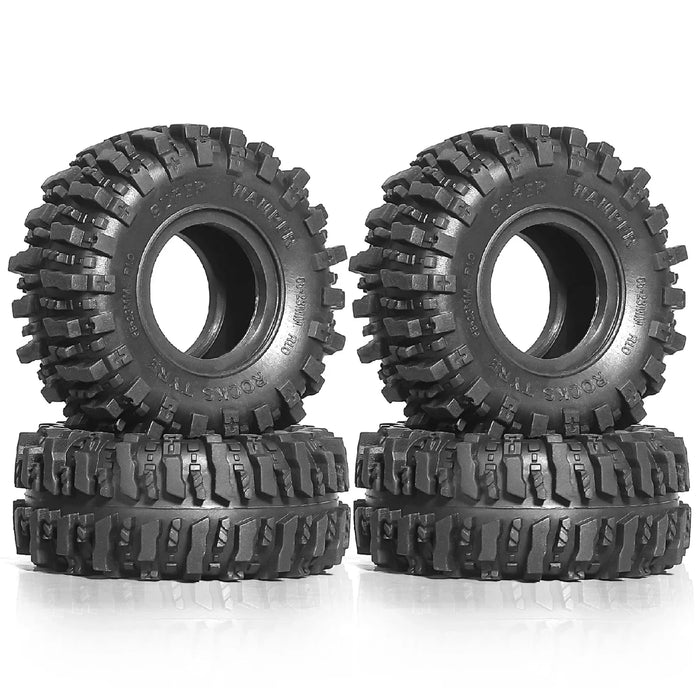 4PCS 1.0" 55x23mm 1/18 1/24 Crawler Tires (Rubber)