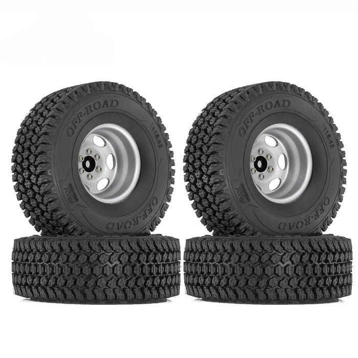4PCS 1.9" 116x42mm Beadlock Wheels Set Crawler 1/10