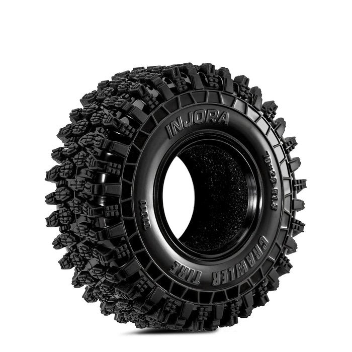 INJORA 4PCS 1.3" 70x26mm Crawler Tires 1/18 1/24