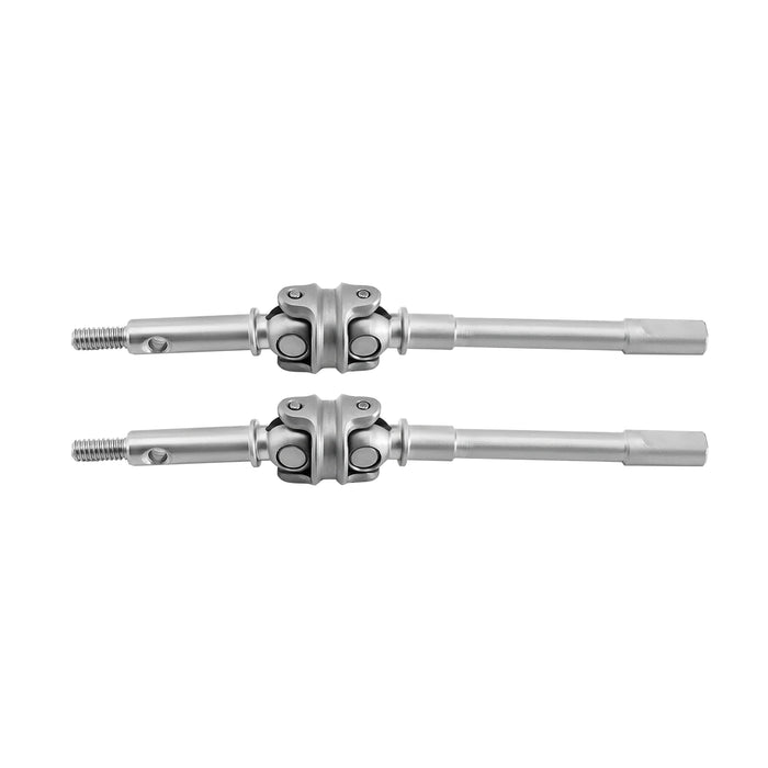 Arbres à double joint de +4mm pour Axial SCX24 1/24 (Métal)