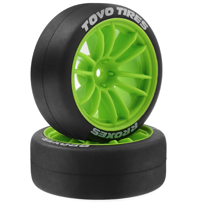 4PCS 65x25mm 1/10 Drift Wheels Set (Plastic, Rubber)