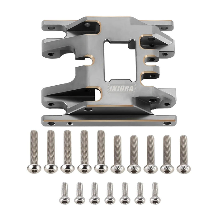 INJORA Skid Plate Transmission Mount for Traxxas TRX4M 1/18 (Brass)