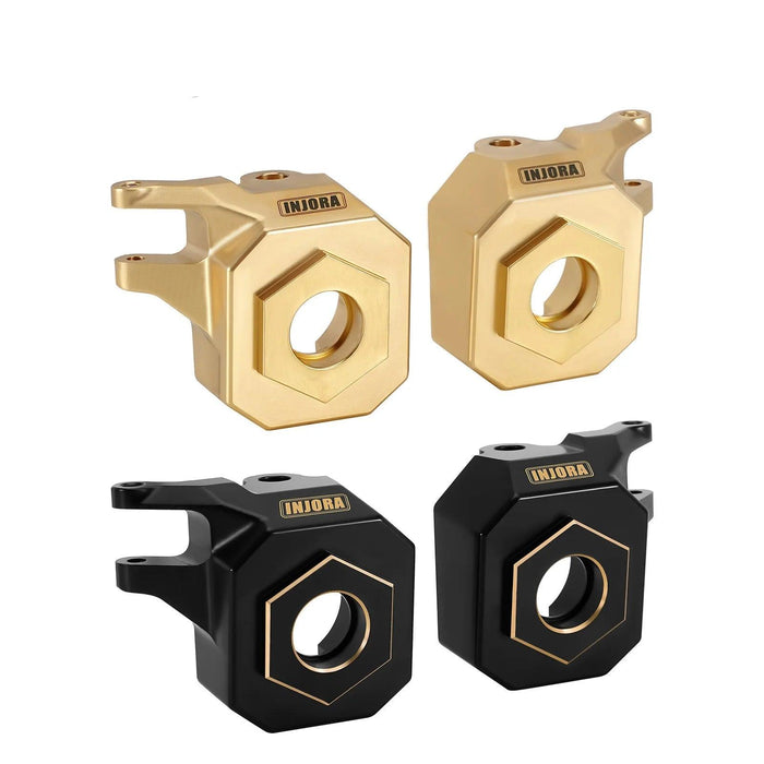 INJORA Steering Knuckle for Axial SCX10 III AR45 Straight Axle 1/10 (Messing)