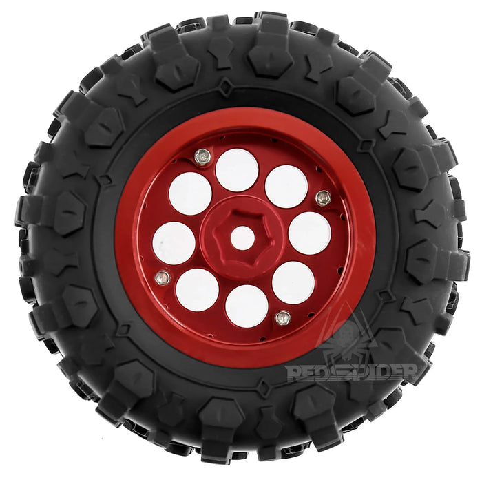 4PCS 1.3" 65x26mm 1/18 1/24 Crawler Wheels Mud Tires (Metal, Rubber)