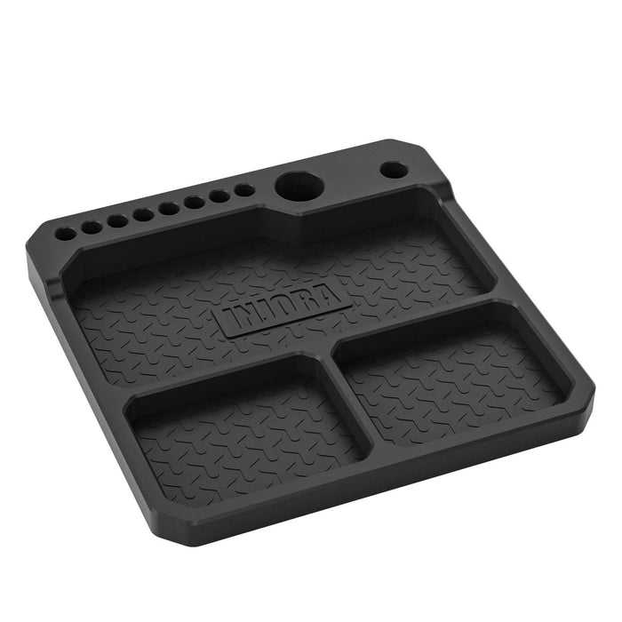 INJORA 160x160mm Silicone Parts Tray with Tool Stand