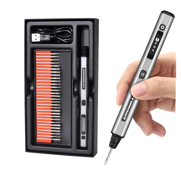 ARROWMAX SGS 30 in 1 Electric Cordless Engraving Pen Set