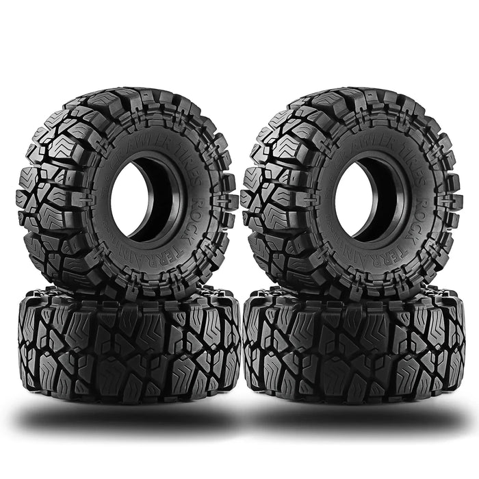 4PCS 1.9" 115x50mm 1/10 Crawler Tires (Rubber)