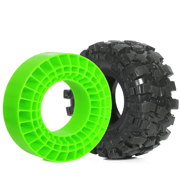 4PCS 1.0" 57x25mm 1/18 1/24 Crawler Tires (Rubber)