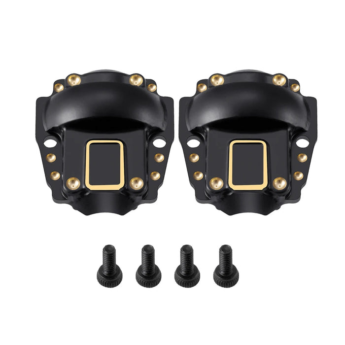 2PCS Couvercle de Diff pour Redcat Ascent 1/18 (Laiton)