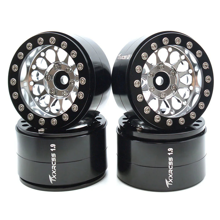 TxxRcss 4PCS 1.9" 55x31 mm Beadlock Wheels Rims 1/10