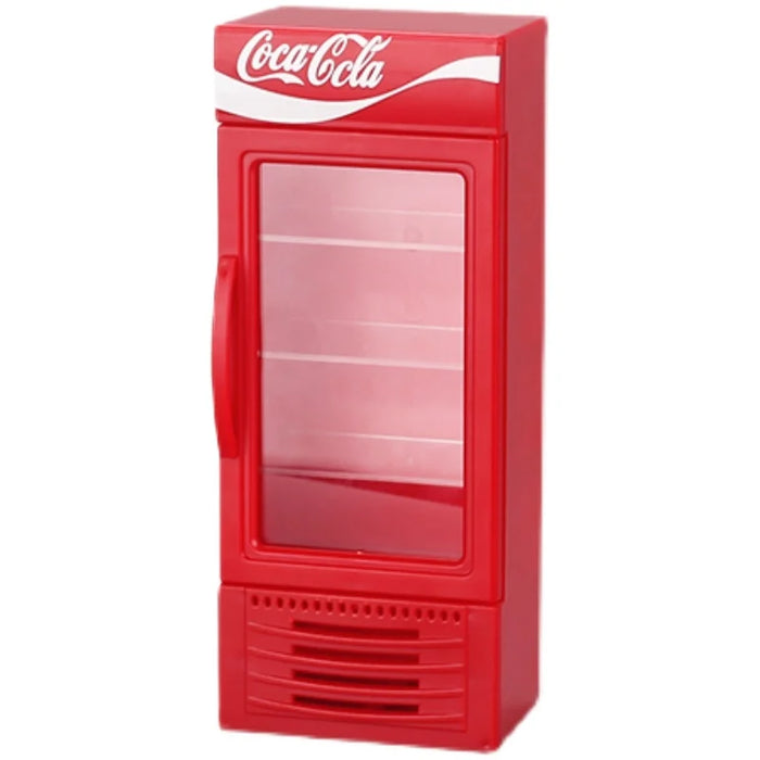 Mini Simulation Cola Refrigerator Model Decoration 1/10