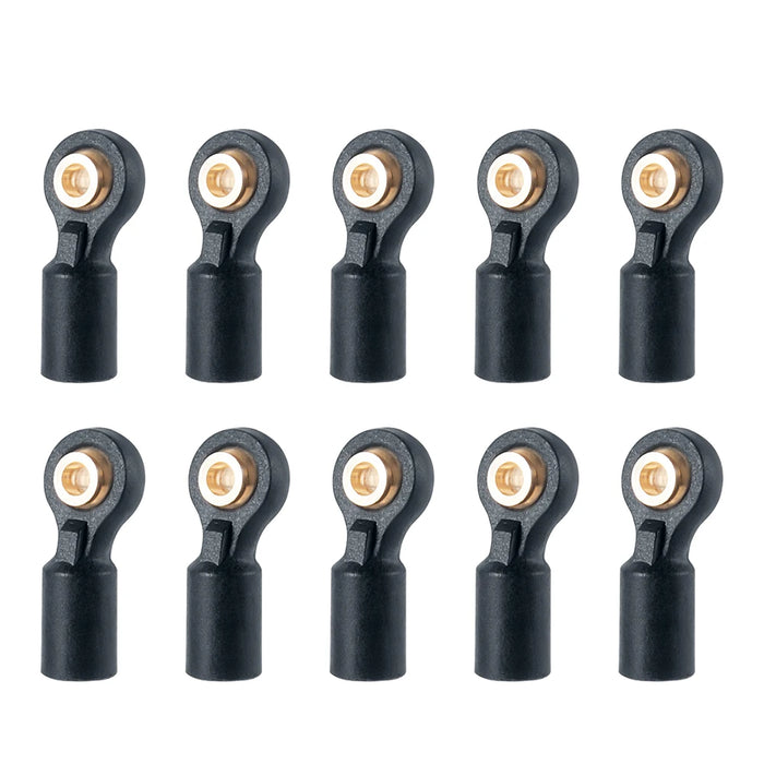 10PCS M1.6/M2 Link Rod Ball Head Ends for Axial SCX24 1/24 (Plastic)