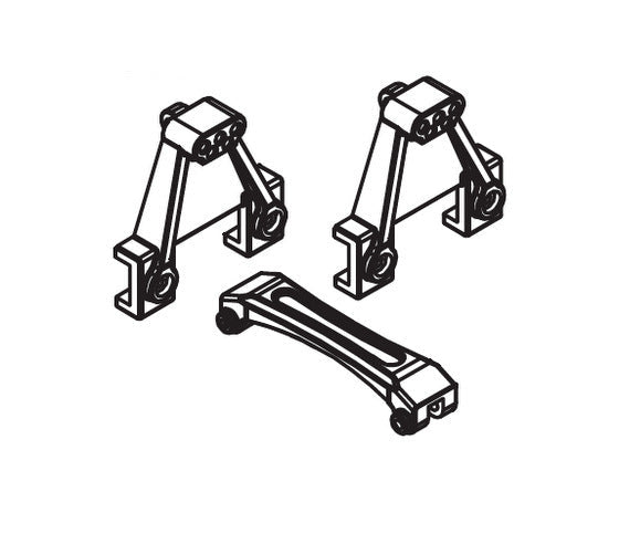 2PCS Support d'amortisseur pour Absima CR3.4eco 1/10