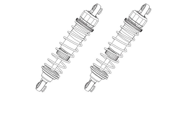 Ensemble de 2 amortisseurs pour Absima CR4.4 1/10