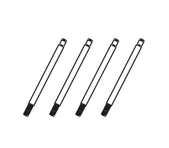 4 Stück Stoßdämpferwelle für Absima CR1.8 Yucatan 1/8