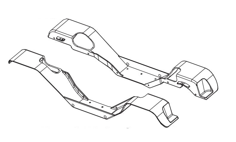 Seitenrahmen (L/R) für Absima CR4.4 1/10