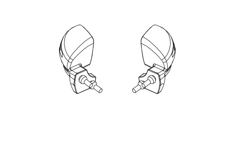 Side Mirrors for Absima CR4.4 Wolf 1/10