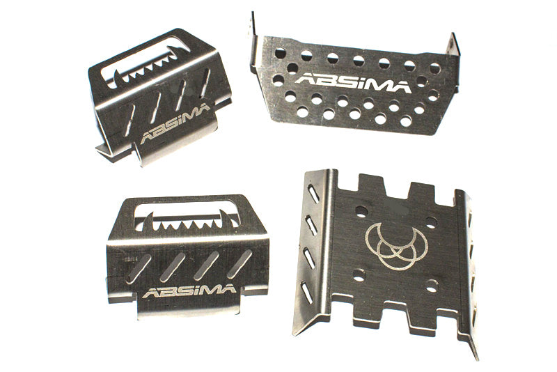 Skid Plate Set for Absima CR3.4, CR1.8 (Metal)