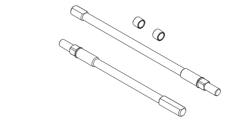Rear Straight Axle Shaft for Absima CR4.4 1/10
