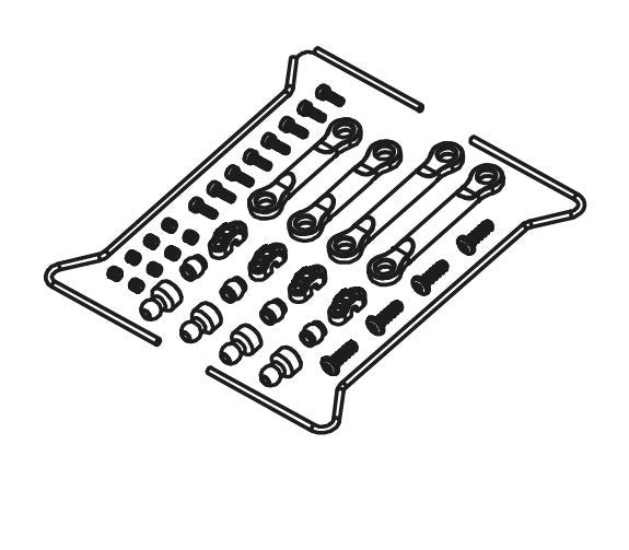 Sway Bars Set for Absima CR1.8 Yucatan 1/8