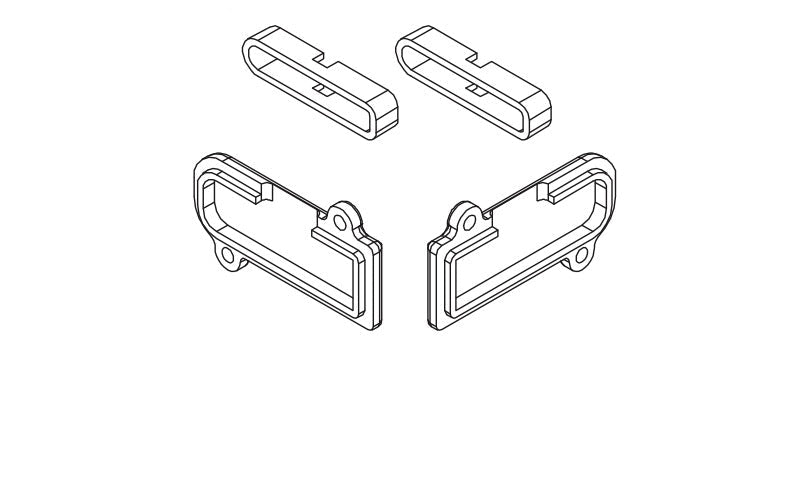 Seau de feu arrière pour Absima CR4.4 Wolf 1/10