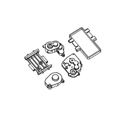 Transmission Gear Box Set for HobbyPlus CR18P EVO 1/18