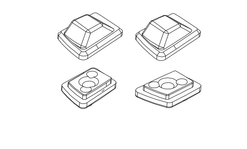 Boîtier de clignotant pour Absima CR4.4 Wolf 1/10