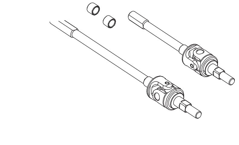 Vorderes universelles Achsset für Absima CR4.4 1/10