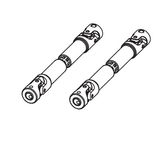 2PCS Universal Shaft for Absima CR3.4eco 1/10