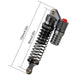 Adjustable Shocks 1/10 (Aluminium) 92mm Schokdemper Injora 