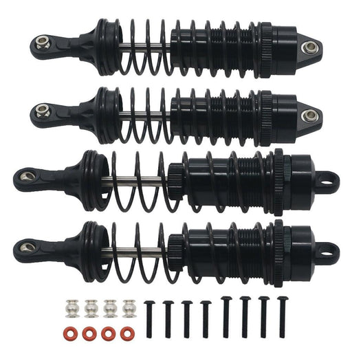 Adjustable Shocks for Arrma 1/10 (Aluminium) 104/112mm Schokdemper RCAWD Black 