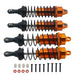 Adjustable Shocks for Arrma 1/10 (Aluminium) 104/112mm Schokdemper RCAWD Orange 