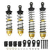 Adjustable Shocks for Arrma 1/7 1/8 (Aluminium) 110/131mm Schokdemper RCAWD Yellow 