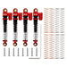 Adjustable Tele Shocks 1/24 (Aluminium) 43mm Schokdemper Injora 4PCS Red 1 