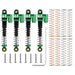 Adjustable Tele Shocks 1/24 (Aluminium) 43mm Schokdemper Injora 4PCS Green 1 