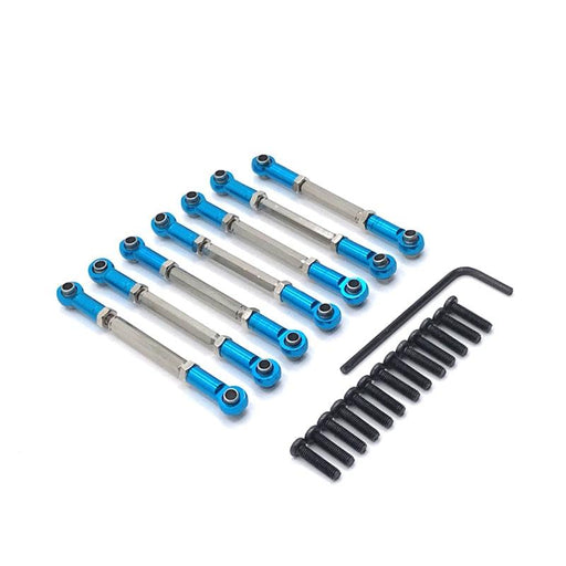 Adjustable Tie Rod for WLtoys 104001 (Metaal) Onderdeel upgraderc Blue 