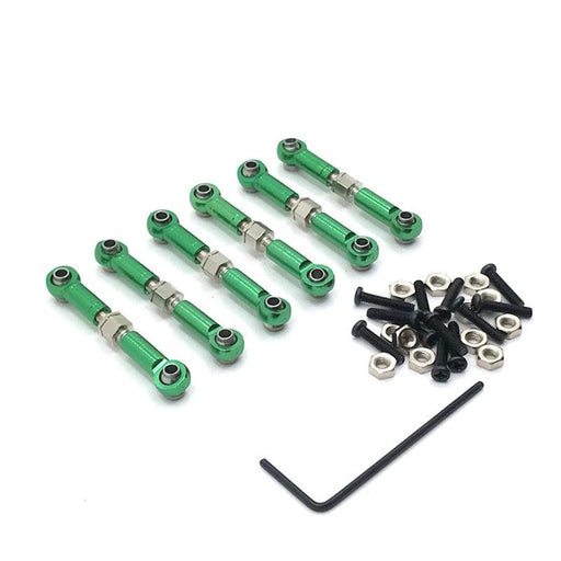 Adjustable Tie Rod for WLtoys 1/18 (Metaal) Onderdeel upgraderc Green 